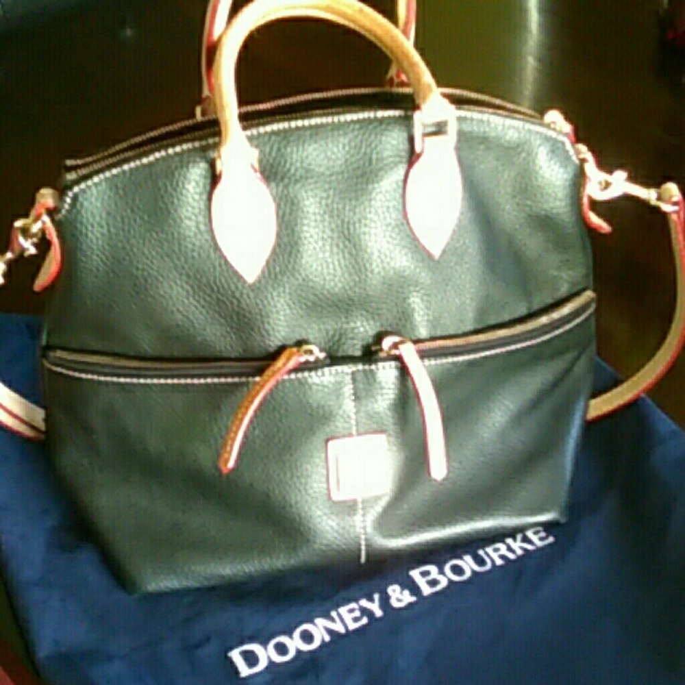 Dooney & Bourke black leather satchel